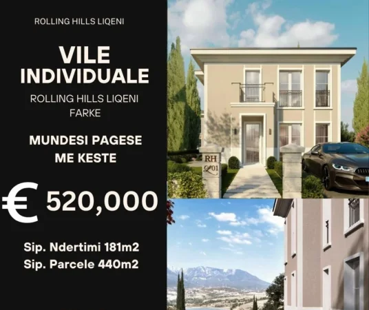 Tirane, shitet Vile 3+1+Aneks+Ballkon Kati 1, 440 m² 520.000 € (Rolling Hills Farke)