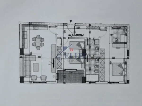 Tirane, shitet apartament 2+1+Ballkon Kati 4, 116 m² 90.145 € (Kamez)