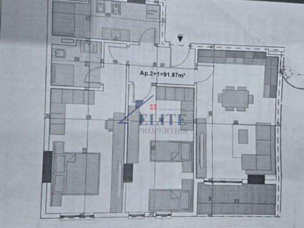 Tirane, shitet apartament 2+1+Ballkon Kati 2, 107 m² 106.230 € (Paskuqan)