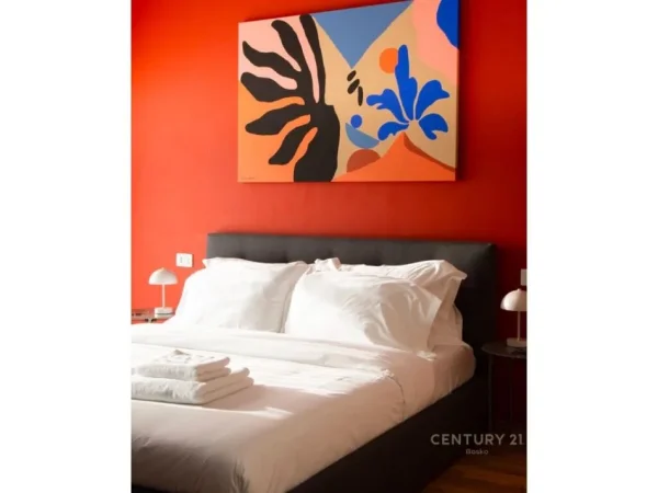 Tirane, jepet me qera apartament 1+1 Kati 9, 70 m² 550 € (Ali demi)