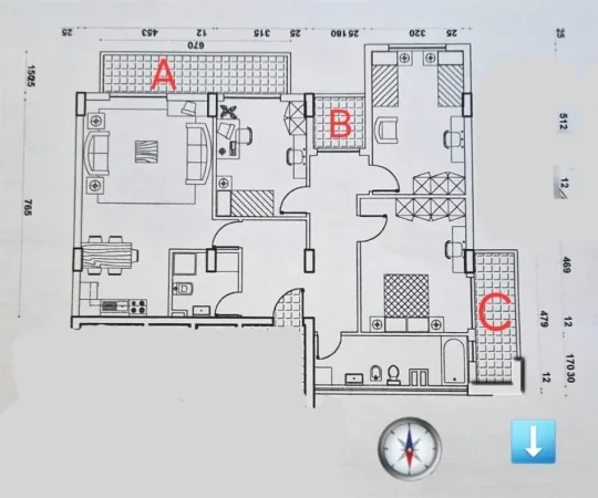 Tirane, jepet me qera ambjent biznesi Kati 12, 157 m² 2.500 € (ZYRE)