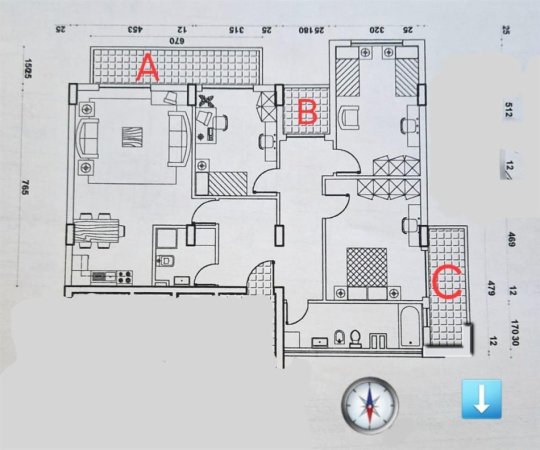Tirane, jepet me qera ambjent biznesi Kati 12, 157 m² 2.500 € (ZYRE)