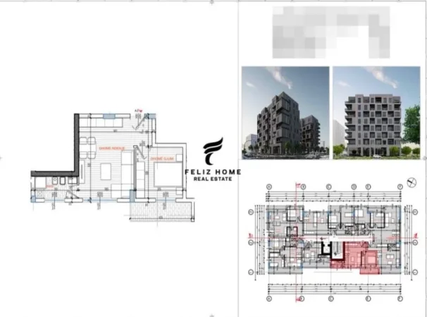 Tirane, shitet apartament 1+1+Ballkon Kati 7, 53 m² 96.000 € (RRUGA E KAVAJES)