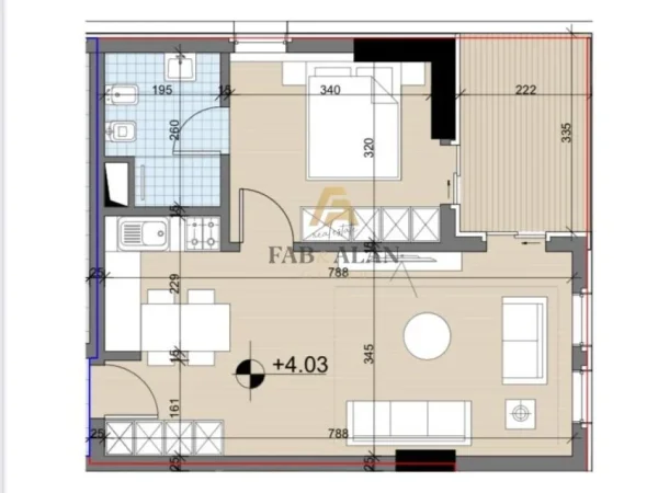 Tirane, shitet apartament 1+1 Kati 1, 71 m² 78.200 € (Univers City, QTU)