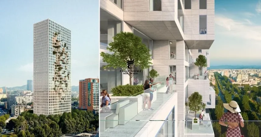 Tirane, jepet me qera zyre Kati 11, 600 m² 18.000 € (DOWNTOWN 1)