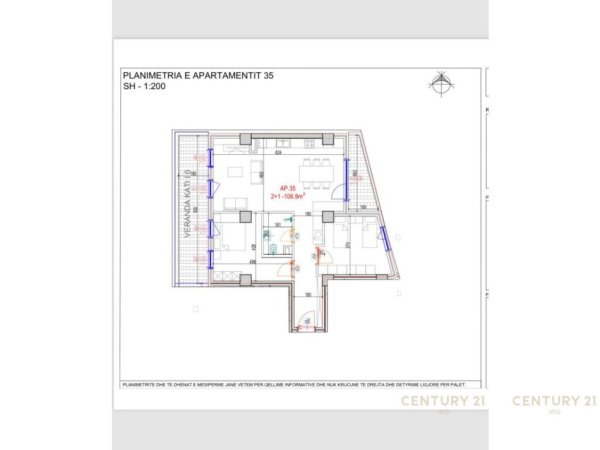 Tirane, shes apartament 2+1+Aneks+Ballkon Kati 5, 146 m² 217.114 € (Don Bosko)