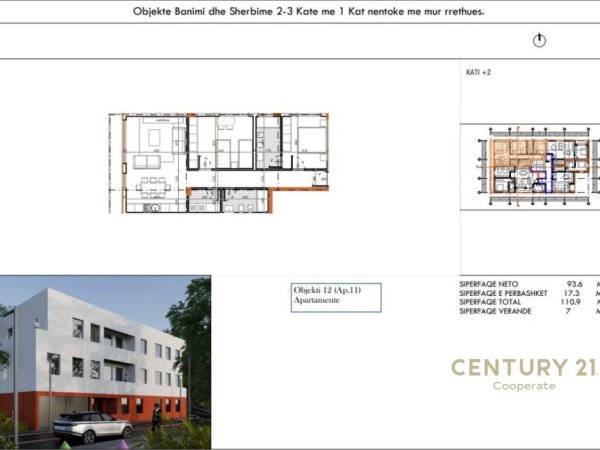 Tirane, shes apartament 2+1+Aneks+Ballkon Kati 1, 111 m² 188.600 € (REZIDENCA &quot;CUCI 3&quot;)