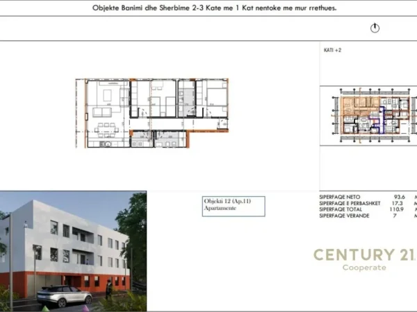 Tirane, shes apartament 2+1+Aneks+Ballkon Kati 1, 111 m² 188.600 € (REZIDENCA "CUCI 3")