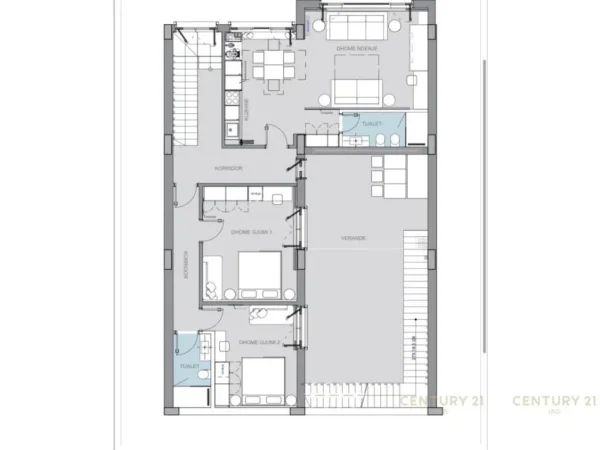 Tirane, jepet me qera Vile 2 Katshe Kati 2, 400 m² (Kodra e Diellit 2)