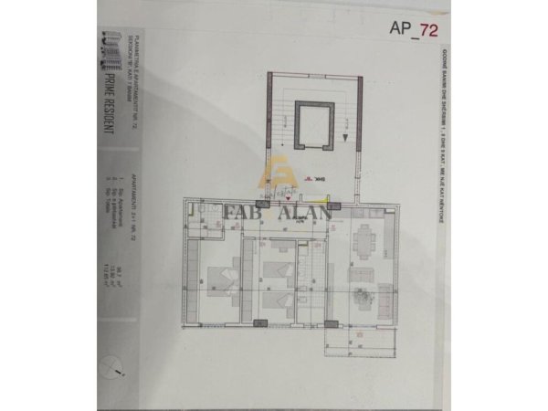 Tirane, shitet apartament 2+1 Kati 7, 113 m² 95.800 € (Kamez)