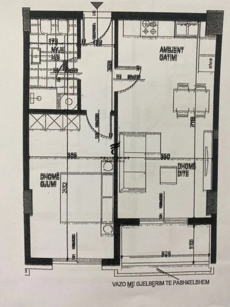 Tirane, shitet apartament 1+1+Ballkon Kati 4, 85 m² 130.000 € (FUSHA AVIACIONIT)