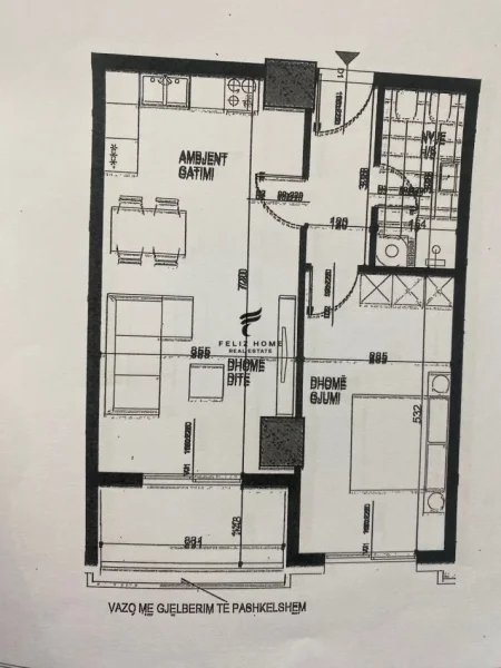 Tirane, shitet apartament 1+1+Ballkon Kati 8, 81 m² 125.000 € (ISH FUSHA AVIACIONIT)