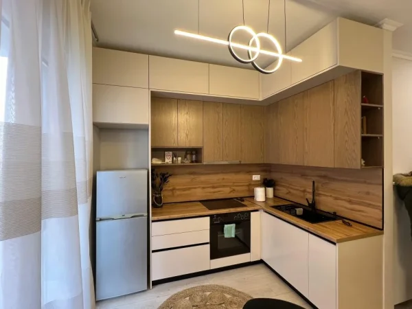 Tirane, jepet me qera apartament 1+1, Kati 3, 70 m² 550€ (Unaza e Re, River Residence)