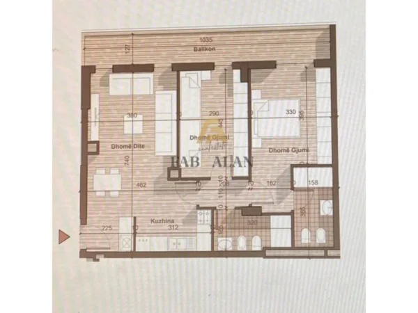 Tirane, shitet apartament 2+1+2 Kati 8, 115 m² 105.000 € (Univers City, QTU)