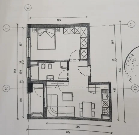 Tirane, shitet apartament 1+1+Aneks Kati 7, 59 m² 89.900 € (ali demi)