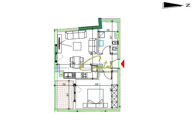 Tirane, shitet apartament 1+1 Kati 2, 56 m² 179.000 € (21 DHJETORI)