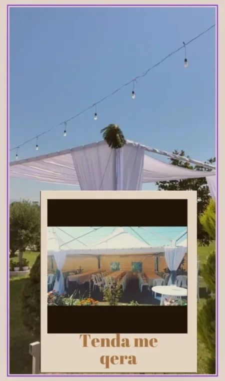 Tenda tavolina karrige me qera