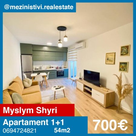 Tirane, jepet me qera apartament 1+1 Kati 0, 54 m² 700 € (Myslym Shyri)