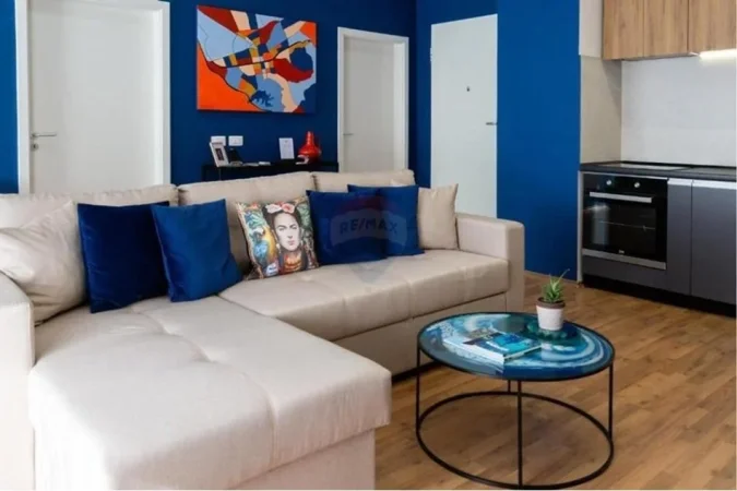 Tirane, jepet me qera apartament 1+1 , 55 m² 550 € (Ali Demi,)