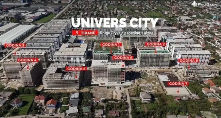 Tirane, shitet apartament 1+1 Kati 2, 60 m² 93.000 € (UNIVERS CITY)