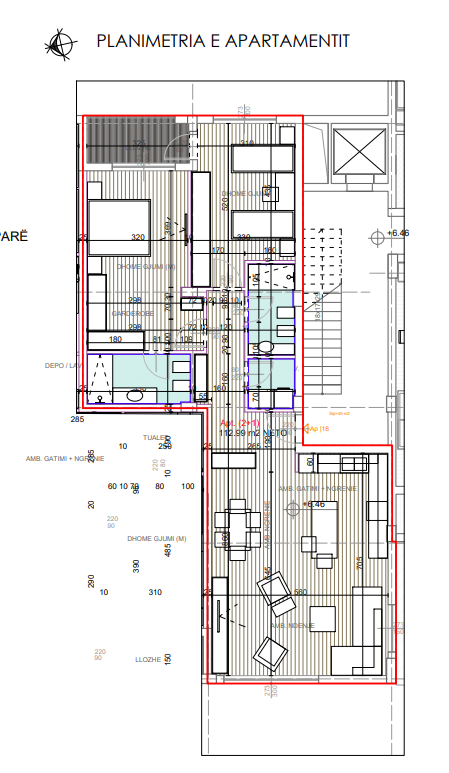 Tirane, shes apartament 2+1+Ballkon Kati 2, 126 m² 227.800 € (Lakeside Residence)