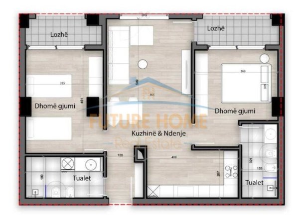 Tirane, shitet apartament 2+1+Ballkon Kati 6, 115 m² 171.000 € (RRUGA E KOKONOZEVE SPLENDOR REZIDENCE)