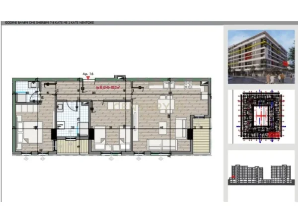 Tirane, shitet apartament , 105 m² 90.000 € 