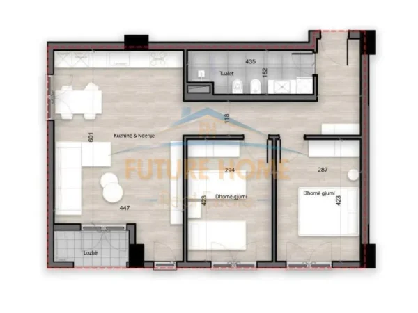 Tirane, shitet apartament 2+1+Ballkon Kati 6, 104 m² 156.000 € (Porcelan)