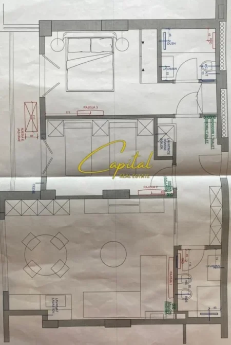 Tirane, shitet apartament 2+1 Kati 5, 93 m² 310.000 € (PAZARI I RI)