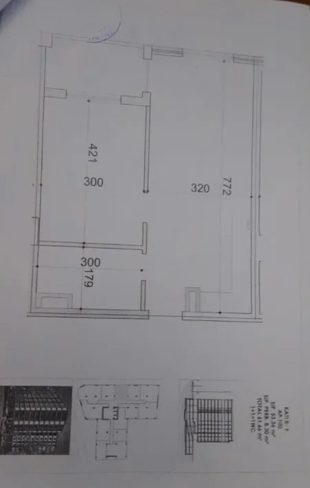 Tirane, shitet apartament 1+1 Kati 8, 61 m² (don bosko)