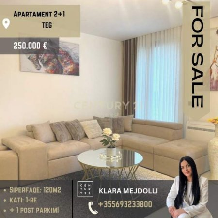 Tirane, shitet apartament 2+1+BLK Kati 1, 120 m² 250.000 Euro (Teg)