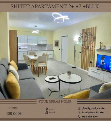 Tirane, shitet apartament 2+1+BLK Kati 4, 120 m² 109.000 Euro (Bar Artisti-ASTIR)