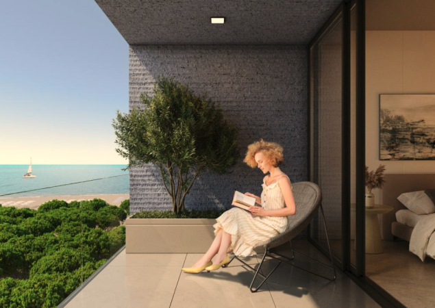 Durres, shes apartament 1+1+Ballkon Kati 2, 58 m² 80.000 € (Adriatic Garden Residences, Golem)