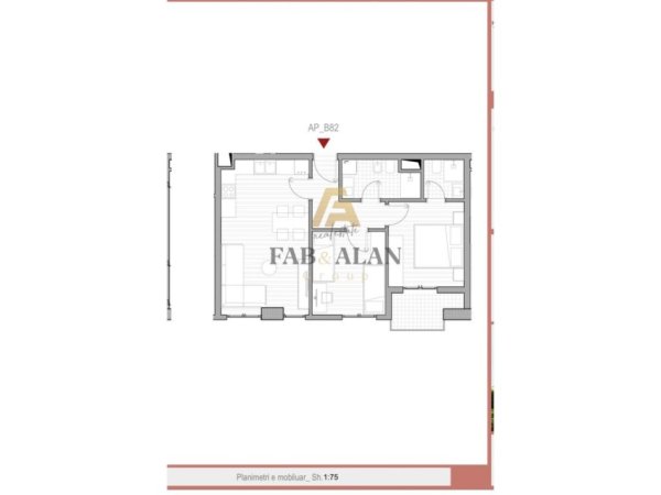Tirane, shitet apartament 2+1+2 Kati 8, 81 m² 120.000 € (Rruga 5 Maji)