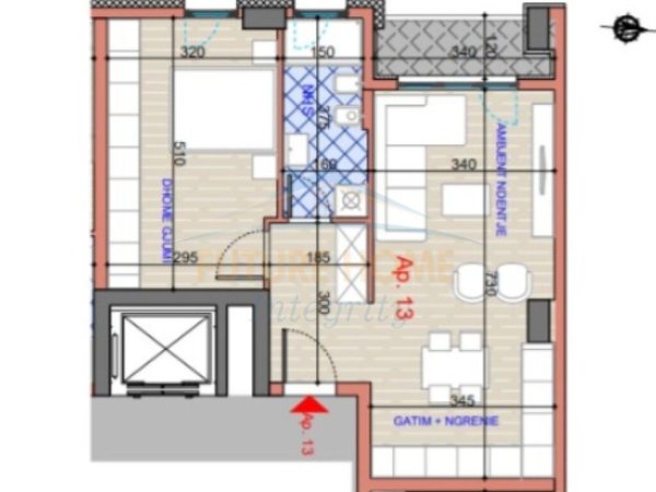 Tirane, shitet apartament 1+1+Ballkon Kati 4, 77 m² 135.625 € (Don Bosko)