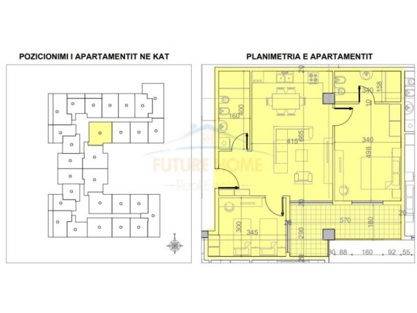 Tirane, shitet apartament 2+1 Kati 3, 104 m² 109.620 € (Paskuqan)