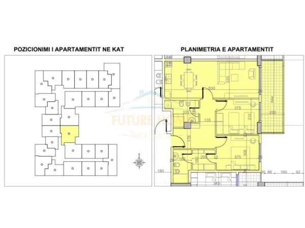 Tirane, shitet apartament 2+1 Kati 2, 109 m² 114.586 € (Paskuqan)