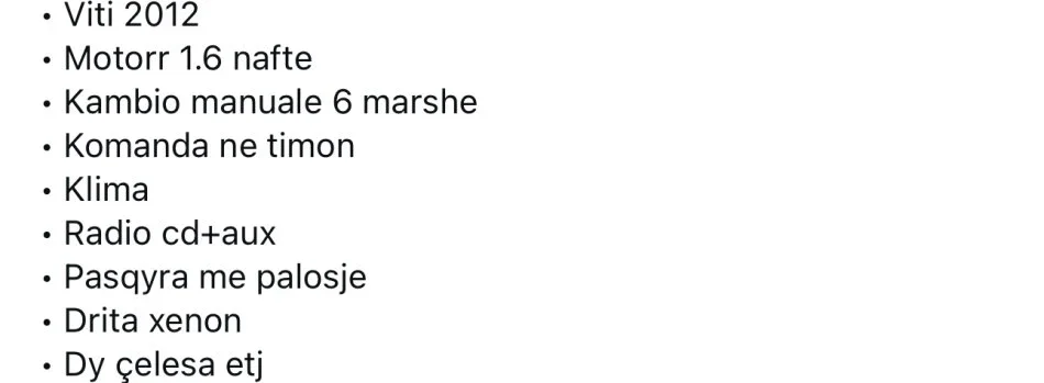 Tirane, shes makine Mazda 3 Nafte, gri e erret manuale Klima 200.000 km 5.300 €