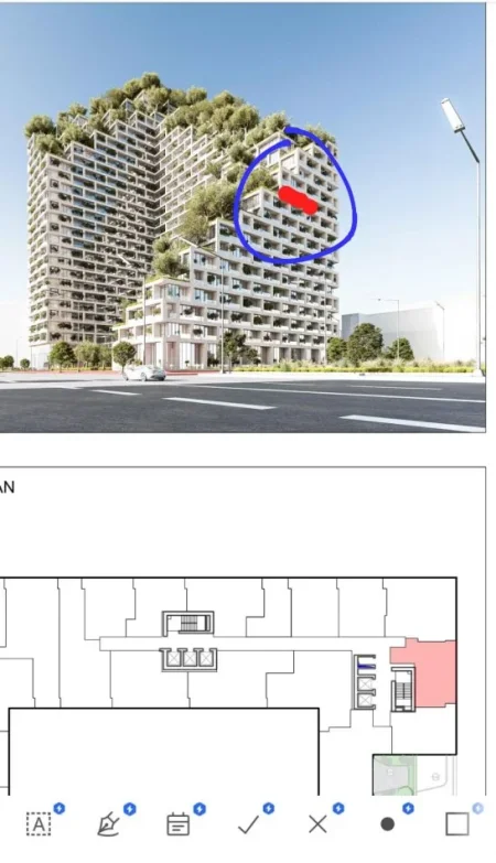 Tirane, shitet apartament 1+1+Ballkon Kati 12, 81 m² 151.000 € (Zog Zi (Lion Residences 2 ))