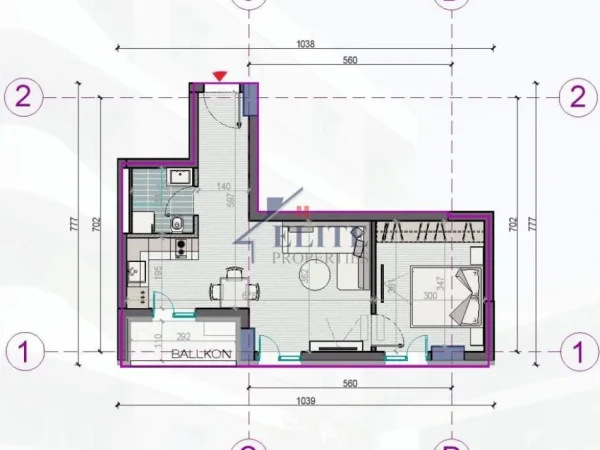 Durres, shitet apartament 1+1+Ballkon Kati 4, 60 m² 60.000 € (Golem)