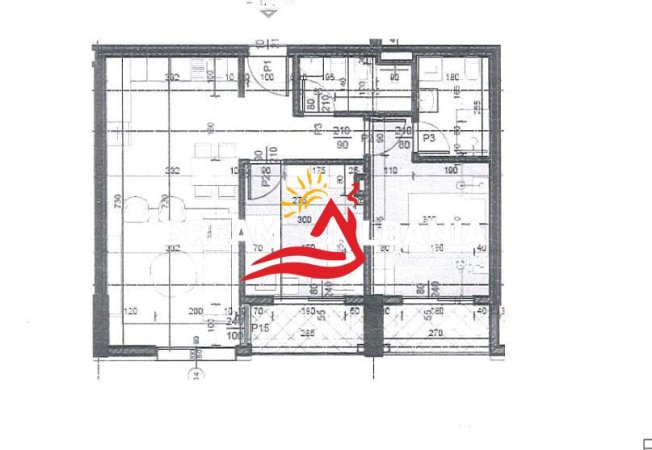 Tirane, shes apartament 2+1 Kati 2, 86 m² 146.591 € (Ne rrugen e Kavajes)