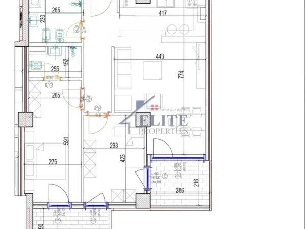 Tirane, shitet apartament 2+1 Kati 6, 124 m² 241.212 € (Don Bosko)