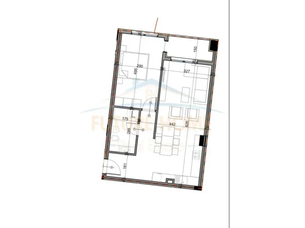 Tirane, shitet apartament 1+1 Kati 8, 80 m² 800.000 € (paskuqan)