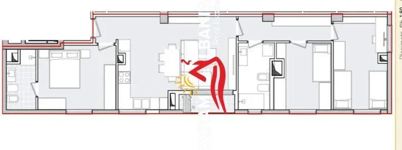 Tirane, shitet apartament 3+1 Kati 7, 116 m² 220.000 € (Shkolla e Kuqe)