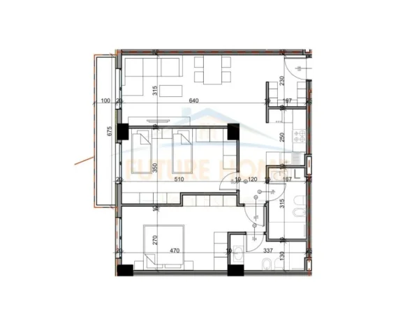 Tirane, shitet 2+1 , 108 m² 108.600 € (paskuqan)