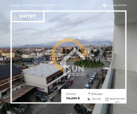 Shkoder, shitet apartament 2+1+Ballkon Kati 5, 114 m² 114.000 € (rr. LEVIZJA E POSTRIBES)