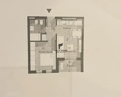 Tirane, shitet apartament 1+1+Ballkon Kati 3, 52 m² 65.000 € (UNIVERS CITY)