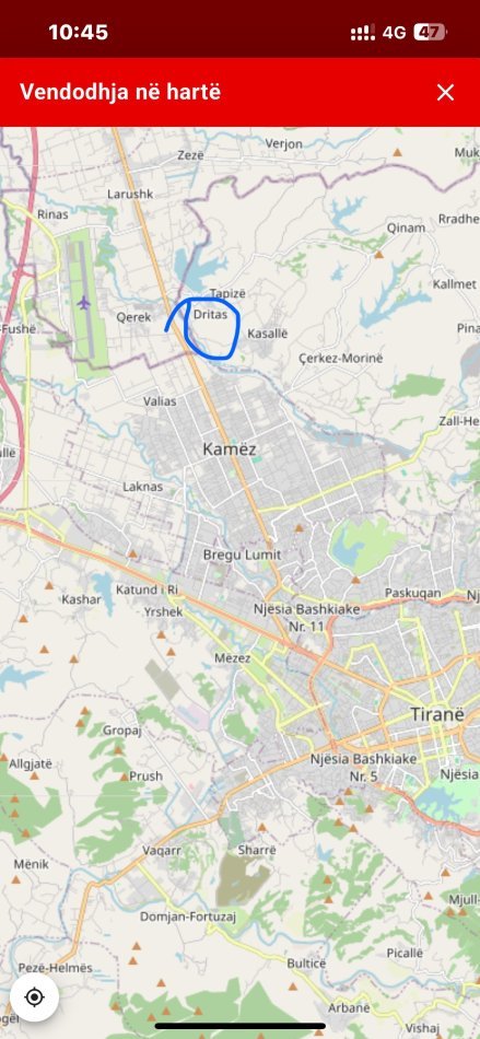 Tirane, shes toke bujqesore , 4.000 m² (Dritas)