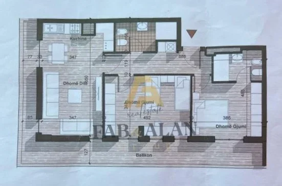 Tirane, shitet apartament 2+1+2 Kati 8, 128 m² 128.400 € (Univers City, QTU)