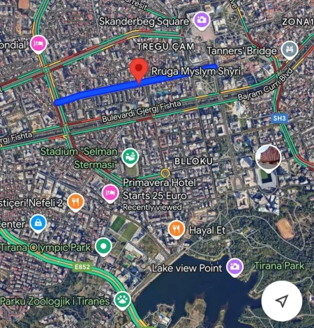 Tirane, shitet apartament 2+1+Ballkon Kati 4, 152 m² 300.000 € (Ne rrugen Myslym Shyri)